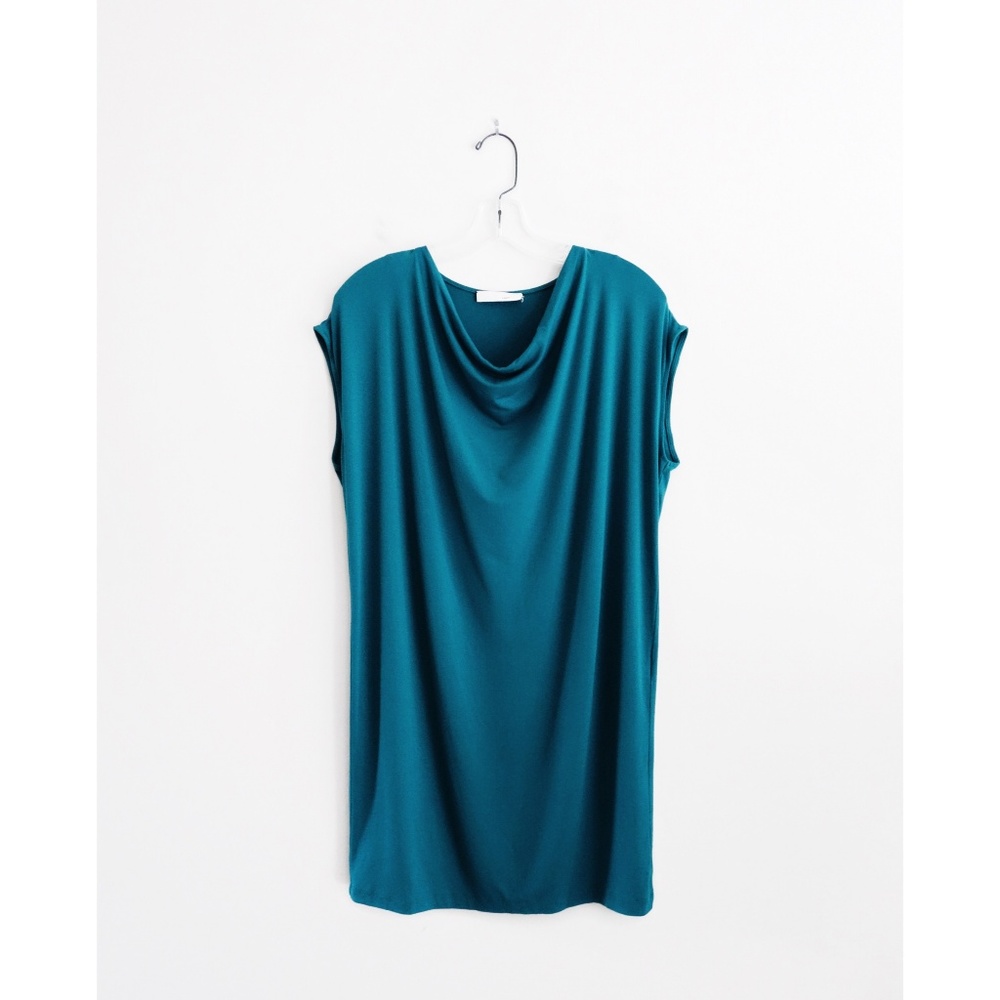 Knott Tomorrowland Teal Blue Jersey Mini Dress S